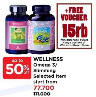 Promo Harga Wellness Omega 3/Slimming Formula  - Watsons