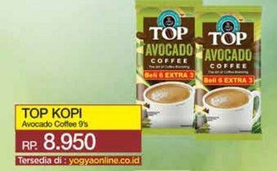 Promo Harga Top Coffee Kopi Avocado per 9 sachet 22 gr - Yogya