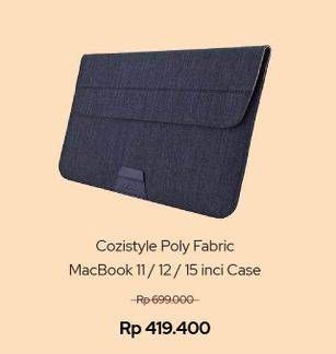 Promo Harga MacBook Case Cozistyle Poly Fabric For 11 12 15  - iBox