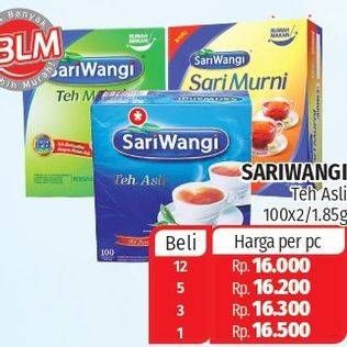 Promo Harga Sariwangi Teh Asli 100 pcs - Lotte Grosir