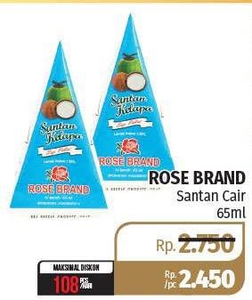 Promo Harga ROSE BRAND Santan Kelapa 65 ml - Lotte Grosir