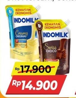 Promo Harga Indomilk Susu Kental Manis Cokelat, Plain 545 gr - Alfamart