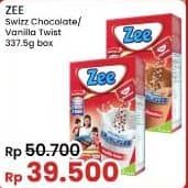 Promo Harga ZEE Susu Bubuk Swizz Chocolate, Vanilla Twist 350 gr - Indomaret