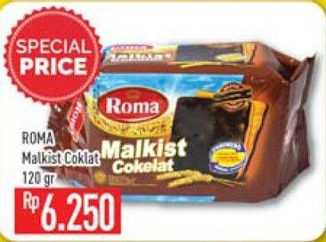 Promo Harga ROMA Malkist Cokelat 120 gr - Hypermart