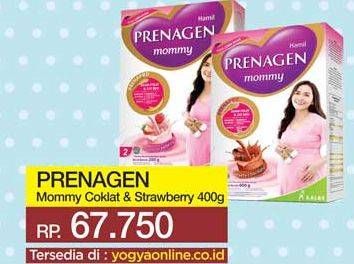 Promo Harga PRENAGEN Mommy Lovely Strawberry, Velvety Chocolate 400 gr - Yogya