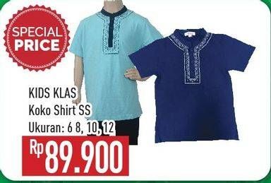 Promo Harga KIDS KLAS T-Shirt Koko Anak Laki 8, 10, 12, 6  - Hypermart