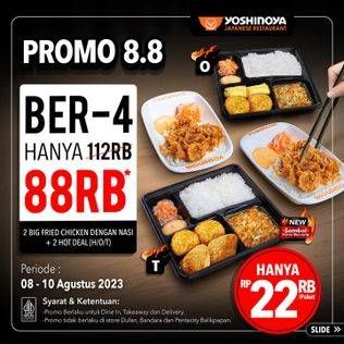 Promo Harga Yoshinoya Paket Bento  - Yoshinoya