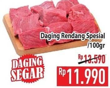 Promo Harga Daging Rendang Sapi Spesial per 100 gr - Hypermart