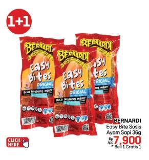 Promo Harga Bernardi Easy Bites Sosis Original 65 gr - LotteMart