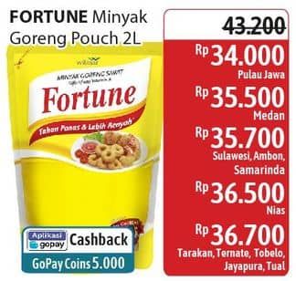 Promo Harga Fortune Minyak Goreng 2000 ml - Alfamidi