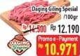 Promo Harga Daging Giling Sapi Spesial per 100 gr - Hypermart