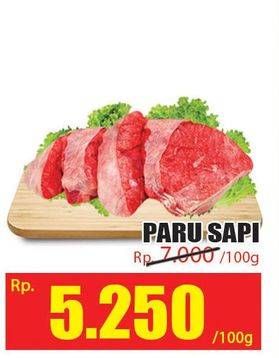 Promo Harga Paru Sapi per 100 gr - Hari Hari