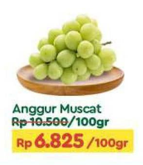 Promo Harga Anggur Shine Muscat 100 gr - TIP TOP