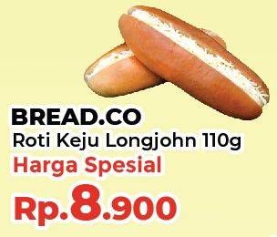 Promo Harga Bread Co Roti Keju Long John 110 gr - Yogya