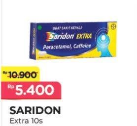 Promo Harga Saridon Obat Sakit Kepala Extra 10 pcs - Alfamart