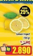 Promo Harga Lemon Import per 100 gr - Hypermart