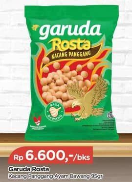 Promo Harga Garuda Rosta Kacang Panggang Rasa Bawang 100 gr - TIP TOP