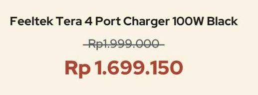 Promo Harga FEELTEK Tera 4 Port Charger 100W  - iBox