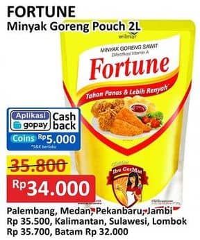 Promo Harga Fortune Minyak Goreng 2000 ml - Alfamart