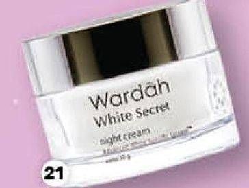 Promo Harga WARDAH White Secret Night Cream 30 ml - Guardian