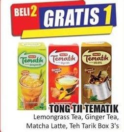 Promo Harga Tong Tji Tematik Instant Lemon Grass, Ginger, Matcha Latte, Teh Tarik 3 pcs - Hari Hari