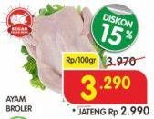 Promo Harga Ayam Broiler per 100 gr - Superindo