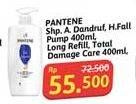 Promo Harga Pantene Shampoo Anti Dandruff, Hair Fall Control, Long Black, Total Damage Care 400 ml - Alfamidi