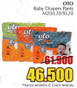 Promo Harga OTO Baby Pants M20, L20, Xl20  - Giant