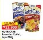 Promo Harga Nutricake Instant Cake Brownies Cokelat, Keju 230 gr - Alfamart
