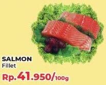 Promo Harga Salmon Fillet per 100 gr - Yogya