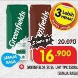 Promo Harga GREENFIELDS UHT All Variants 250 ml - Superindo