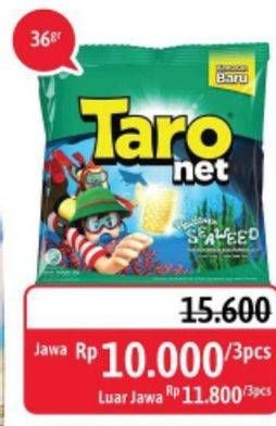 Promo Harga TARO Net per 3 bungkus 36 gr - Alfamidi