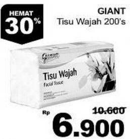 Promo Harga GIANT Tisu Wajah 200 pcs - Giant