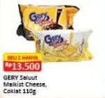 Promo Harga GERY Malkist Chocolate, Sweet Cheese per 2 pcs 110 gr - Alfamart