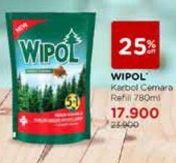 Promo Harga WIPOL Karbol Wangi Cemara 780 ml - Watsons