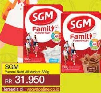 Promo Harga SGM Family Yummi Nutri Creamy All Variants 330 gr - Yogya