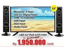 Promo Harga POLYTRON PLD 32TS1503 | LED TV 32 inch  - Hari Hari
