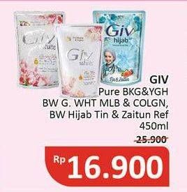 Promo Harga GIV Body Wash Bengkoang Yoghurt, Mulbery Colagen, Lemon Jojoba Oil 450 ml - Alfamidi