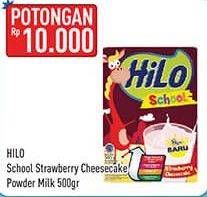 Promo Harga Hilo School Susu Bubuk Strawberry Cheesecake 500 gr - Hypermart
