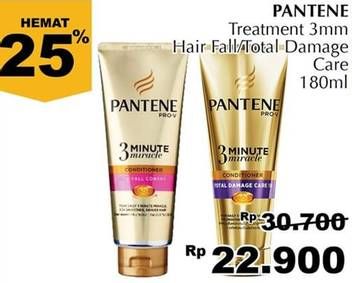 Promo Harga PANTENE 3 Minute Miracle Hair Fall Control, Total Damage Care 180 ml - Giant