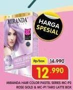 Promo Harga MIRANDA Hair Color MCP2 Rose Gold, MCP1 Taro Latte 30 ml - Superindo