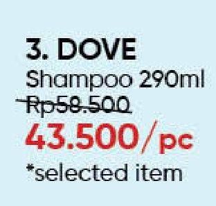 Promo Harga DOVE Shampoo 290 ml - Guardian