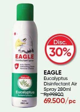 Promo Harga CAP LANG Eagle Eucalyptus Disinfectant Spray 280 ml - Guardian