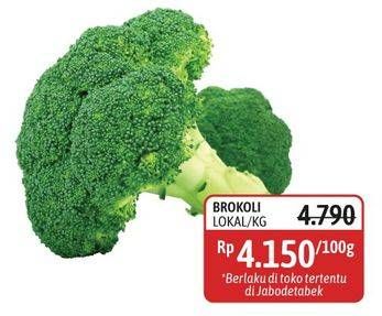 Promo Harga Brokoli Lokal per 100 gr - Alfamidi