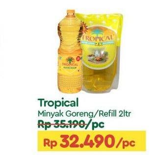 Promo Harga Tropical Minyak Goreng/Refill 2ltr  - TIP TOP