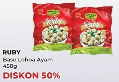 Promo Harga Ruby Bakso Lohoa Ayam 450 gr - Yogya
