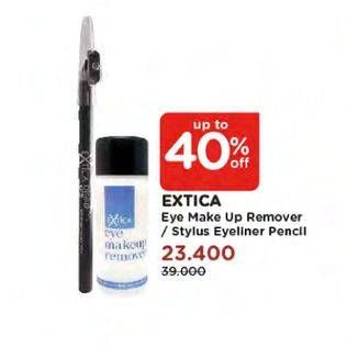 Promo Harga EXTICA Eye Makeup Remover/ Stylus Eyeliner  - Watsons