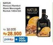 Promo Harga Natur Shampoo Ginseng Extract Anti Hair Fall 140 ml - Indomaret