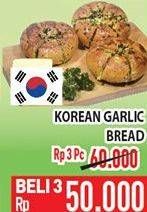 Promo Harga Korean Garlic Cream Cheese Bread per 3 pcs - Hypermart