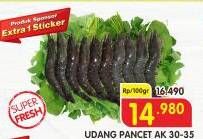 Promo Harga Udang Pancet AK 30-35 per 100 gr - Superindo